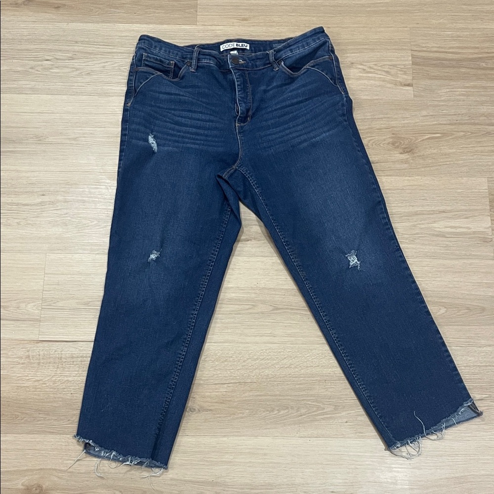 Old Navy Women's Ankle Jeans in Deep Blue